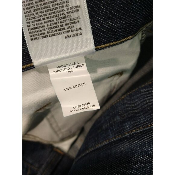 Citizens of Humanity Jeans 40x28 Blue Denim Perfect Relaxed Straight Dark Wash - Picture 11 of 12